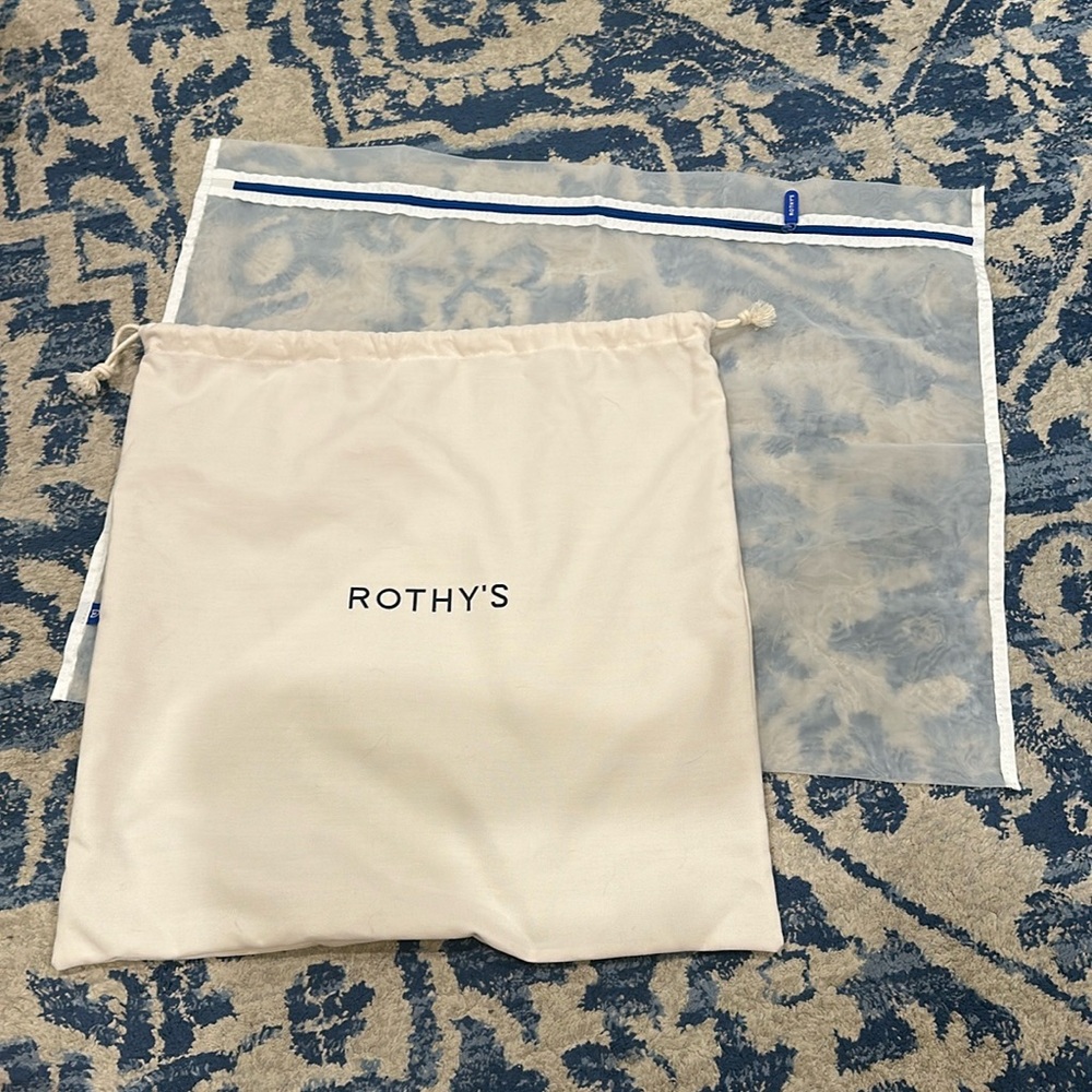 Rothy’s canvas and mesh bag